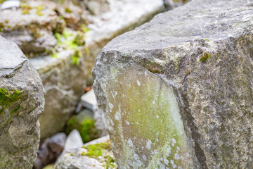 Original textured surface of of a natural coarse stone