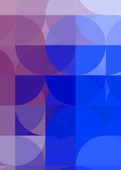 Layers of circular shapes creating a colorful and vibrant design. Digital illustration of circles layout. Futuristic design template.