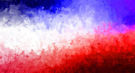 Abstract background of colorful brush strokes. Brushed vibrant wallpaper. Painted artistic creation. Unique and creative illustration.