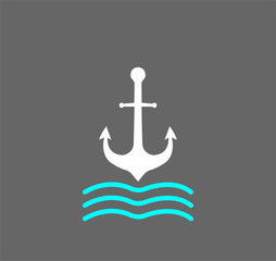 ship's anchor icon vector illustration