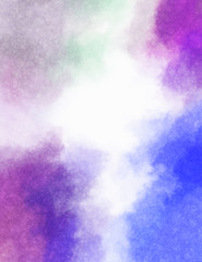 Watercolor painted background. Abstract Illustration wallpaper. Brush stroked painting. 2D Illustration.