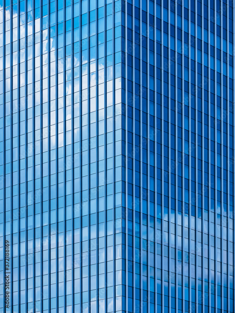 Aufkleber architecture details modern building glass facade pattern background