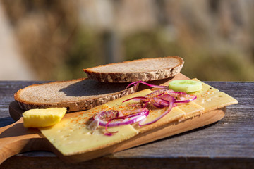 Käsebrot - Bergkäse - Allgäu - Brotzeit - Einkehr
