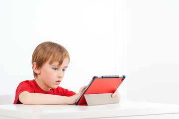 Online education during quarantine. Homeschooling concept. Remote learning and schooling.