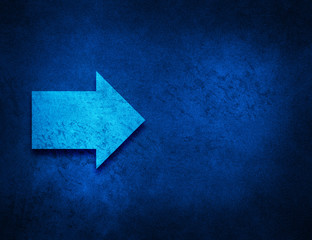 Next arrow icon artistic abstract blue grunge texture background
