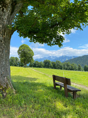 Landscape in Ramsau am Dachstein, Austria.