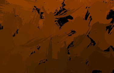 Creative abstract painting with wild brushstrokes. Background with artistic brush strokes. Colorful and vibrant illustration. Painted art.