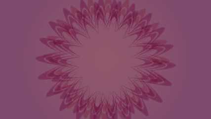 purple and pink gradient background with floral design in the center