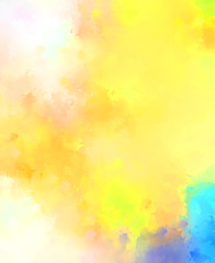 Creative abstract painting. Background with artistic brush strokes. Colorful and vibrant illustration. Painted art.