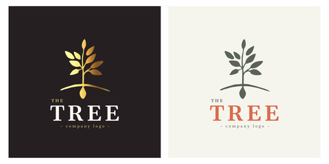 eco tree concept logo vector