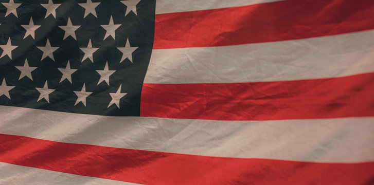 United States of America flag. Image of the american flag flying in the wind.