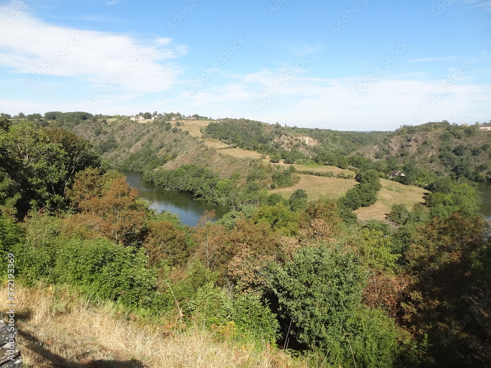 Canvas Prints la boucle du pin, badecon le pin, indre, centre-val de de loire, france, creuse, fleuve