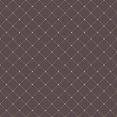 Geometric dotted vector pattern. Seamless abstract modern golden texture for wallpapers and backgrounds