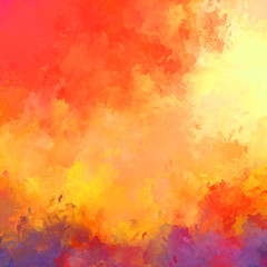 Strokes of paint. 2D Illustration. Brushed Painted Abstract Background. Brush stroked painting. Modern art.