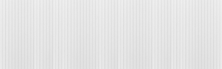 Panorama of White patterned plastic wall panels texture and seamless background