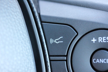 Radar guided cruise control button