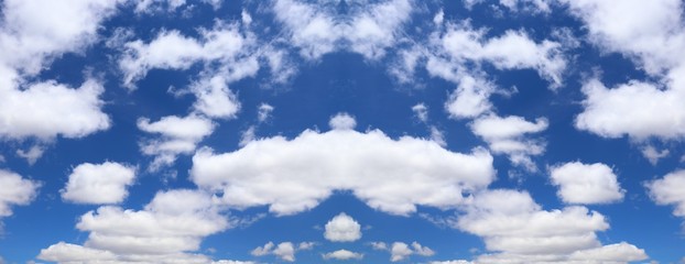 Blue sky white clouds background