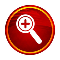 Obraz premium Zoom in icon creative red round button illustration design