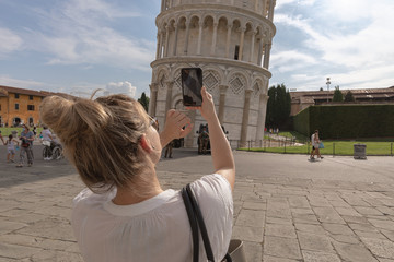 Tourist in Pisa