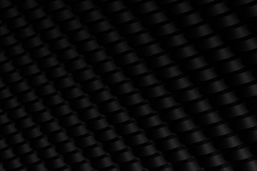 Fototapeta premium 3d black carbon fiber spiral texture, background
