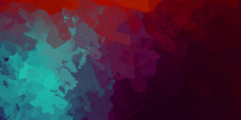 Abstract background of colorful brush strokes. Brushed vibrant wallpaper. Painted artistic creation. Unique and creative illustration. Brush stroked painting. Wall art.