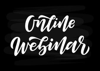 Online webinar hand drawn lettering