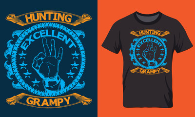  typography  Custom hunting all t-shirt design   