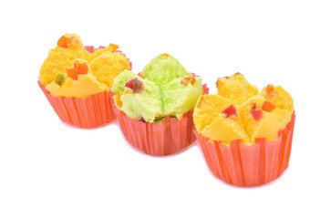 Thailand dessert.Thai Rice Flour Muffin.