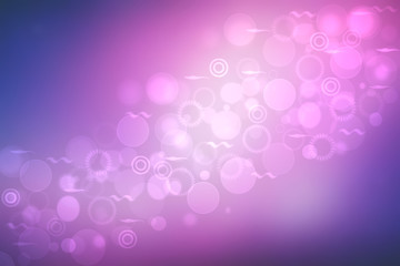 Abstract dark blue gradient pink purple background texture with glitter defocused sparkle bokeh circles and glowing circular lights. Beautiful backdrop with bokeh light effect.