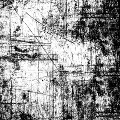 Grunge black and white. Texture of scratches, dust, dirt, chips, scuffs. Abstract monochrome background