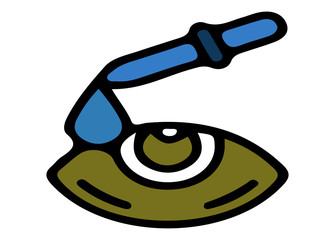 Eye drop vector icon. Modern, simple flat vector illustration for web site or mobile app