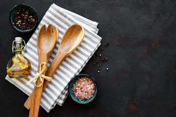 Wooden cutlery kitchen ware