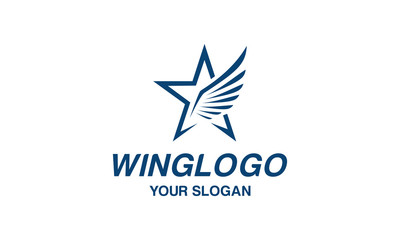 Modern wing logo design vector EPS 10