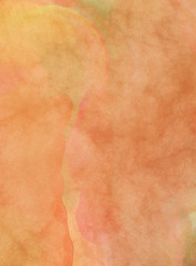 Watercolor abstract painting with pastel colors. Soft color painted illustration of calming composition for poster, wall art, banner, card, book cover or packaging. Modern brush strokes painting.