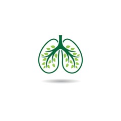 Lung logo template vector icon