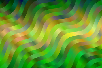 Powerful Green and yellow waves abstract vector background.