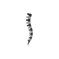 Spine logo template vector icon