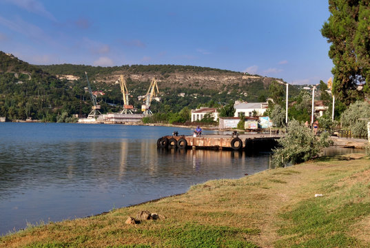 Inkerman Bay near Sevastopol on the Crimean Peninsula