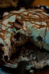 serving peanut butter pie