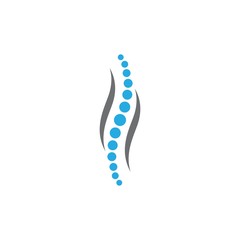 Spine logo template vector icon