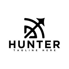 hunter logo design, arrow logo inspirations