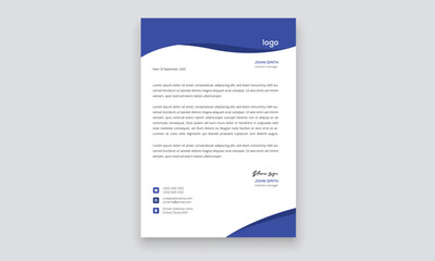 Simple creative modern letter head templates for your project design, Vector illustration