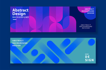 Abstract banner template design