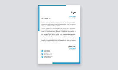 Simple creative modern letter head templates for your project design, Vector illustration