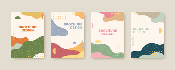 Nordic style cover template set