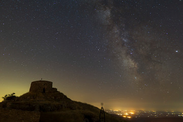 Italy Tuscany Grosseto, Mount Amiata Arcidosso, the milky way seen from the hermitage of Monte Labbro, David Lazzaretti