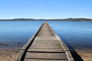 Old Wooden Jetty Lake Macquarie NSW