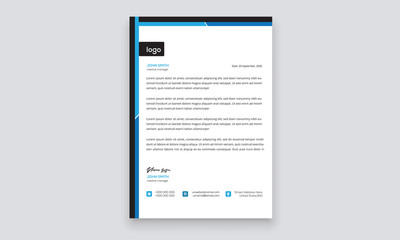 Simple creative modern letter head templates for your project design, Vector illustration