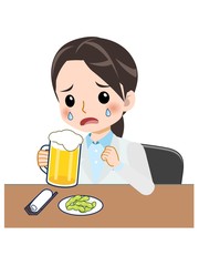 白衣の専門家の女性