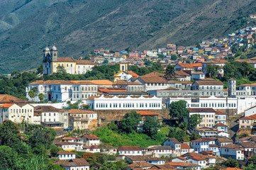 View over Ouro Preto, Minas Gerais, Brazil